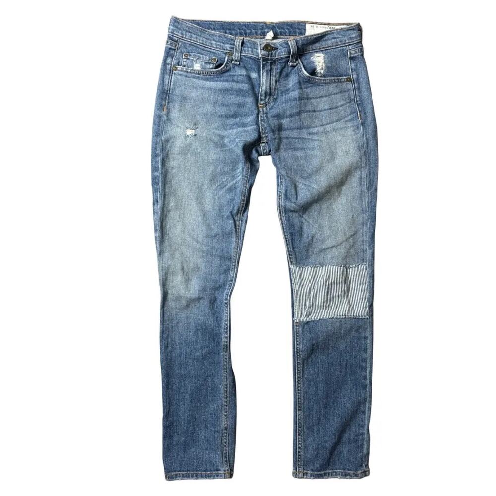 Rag‎ & Bone Ludlow Patchwork Tomboy Jeans Size 26